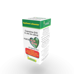 Coenzima Q10 în Ulei de catina 60 mg FORTE PLUS (capsule moi)