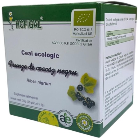 Ceai ecologic de coacăz negru imbunatateste regimului igieno-dietetic