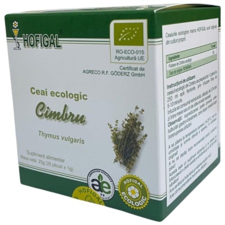 Ceai ecologic de cimbru - mentine sanatatea cailor respiratorii
