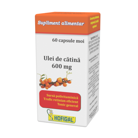 Ulei de cătină 600 mg  este un concentrat natural polivitaminic
