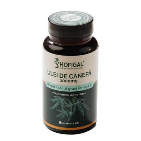 Ulei de canepa 1000 mg - cps. moi